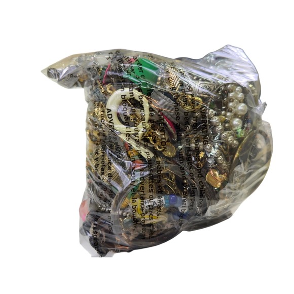 7 Pound Lot Vintage Current Costume Jewelry Craft Harvest Repair Repurpose Junk - Picture 7 of 7